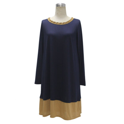 Fall Dress for Women 2022 Long Sleeve A-Line Crewneck Casual Dresses US STOCK