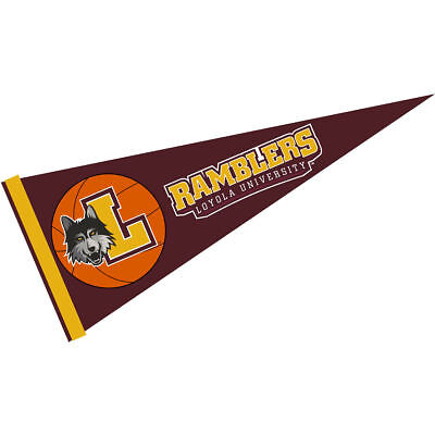 Loyola Chicago Ramblers 12 in X 30 in Basketball Pennant