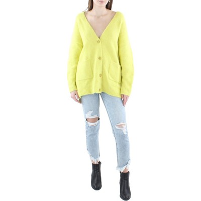 Ugg Womens Jaelyn Зеленый полушерстяной кардиган с длинными рукавами, свитер-топ S BHFO 6082