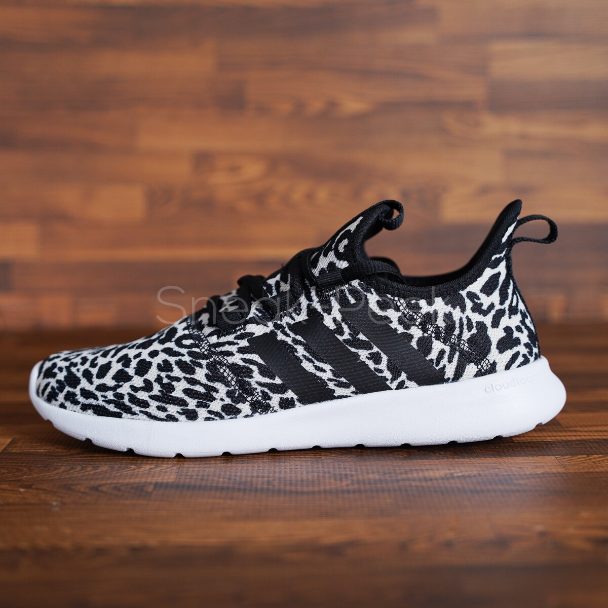 

Adidas Cloudfoam Pure Женские спортивные кроссовки без шнуровки Кроссовки для бега # 347, Leopard print, Adidas Kurin
