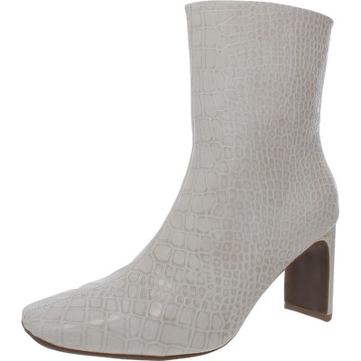 

Белые женские ботильоны Seven Dials из искусственной кожи 9,5 средний (B,M) BHFO 2107, Winter white/croco print, NICOLE
