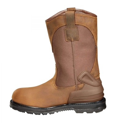 CARHARTT CARHARTT MEN'S 11" HERITAGE STEEL TOE WATERPROOF WELLINGTON WORK BOOT BISON BROW