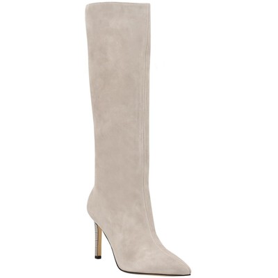 

Guess Женские серые замшевые сапоги до колена Dayton 8 Medium (B,M) BHFO 4025, Light grey suede, Dayton