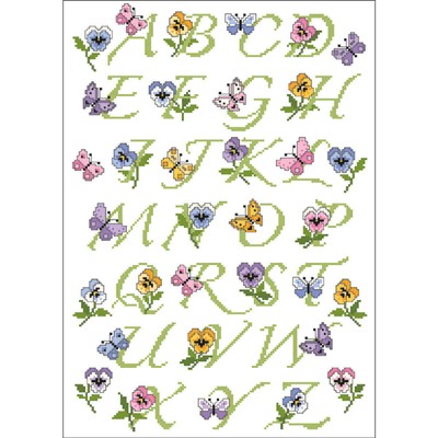 Lindner´s Kreuzstiche Cross Stitch counted Chart ''Spring ABC'', 054