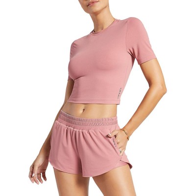 

Женские шорты для фитнеса Koral Activewear с низкой посадкой Athletic BHFO 1153, Розовый, A2789J15