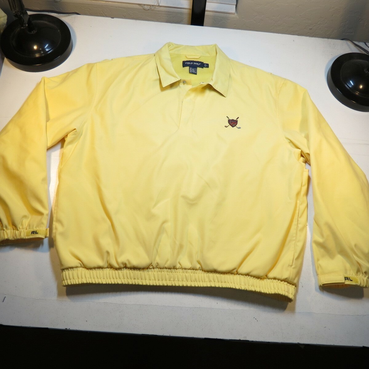 RALPH LAUREN POLO GOLF PULL OVER WINDBREAKER MESH LINED JACKET Sz Mens L | eBay
