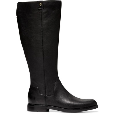 

Женские ботинки для верховой езды Cole Haan Calissa черные, обувь 6,5, средний (B,M) BHFO 0931, Black leather, Calissa
