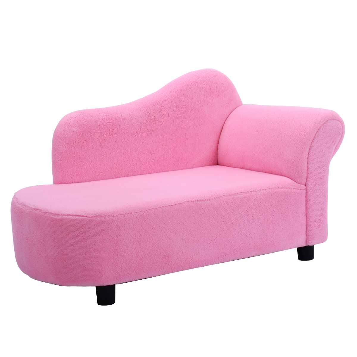 Kids Toddlers Pvc Coral Fleece Princess Sofa Day Couch Chaise