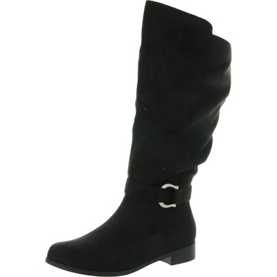 

Женские черные полусапоги до середины икры Journee Collection Cate 8,5 Medium (B,M) BHFO 4781, Черный
