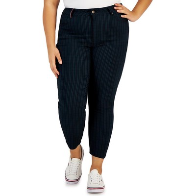 Женские укороченные узкие брюки до щиколоток в зеленую клетку Tommy Hilfiger Plus 16W BHFO 1449