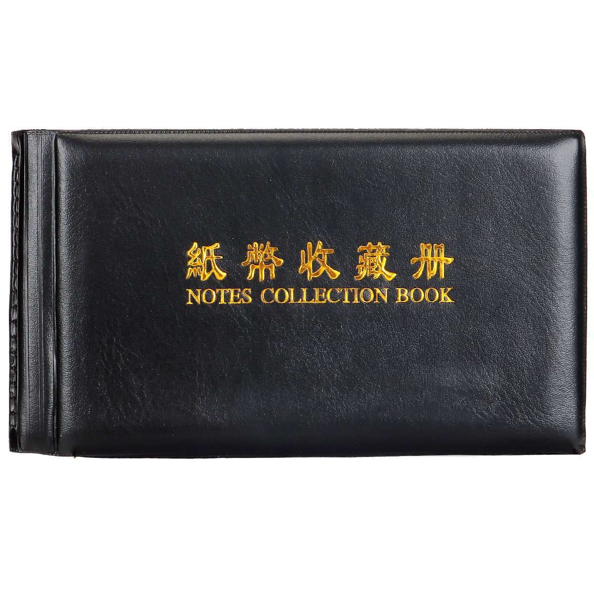 60 Pcs Paper Money Currency Banknote Collection Album Pocket Book Storage Black
