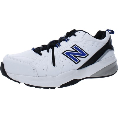 

Белые кроссовки New Balance Mens 608 v5 13 Extra Wide (EE) BHFO 3761, White/navy/black, 608 v5