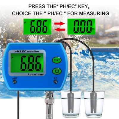 PH-9851 2In1 PH & TDS Monitor Multi-Parameter Water Quality Monitor for Aquarium