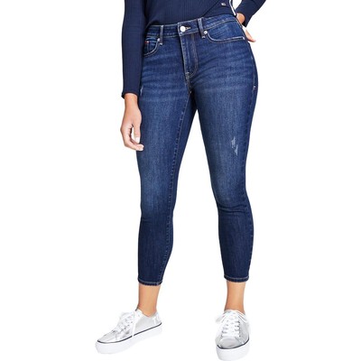 Женские джинсы-скинни из стрейчевого денима с низкой посадкой Tommy Jeans BHFO 8468