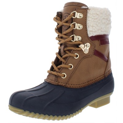 Женские непромокаемые ботинки Tommy Hilfiger Rian Brown 9 среднего размера (B,M) BHFO 8099