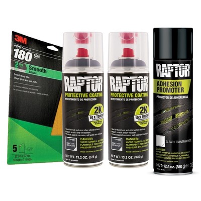 Raptor 2K Basalt Gray Truck Bedliner Flexible Plastic Aerosol Kit (26.4 oz)