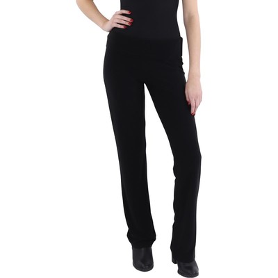 Женские черные брюки Norma Kamali с высокой посадкой, стрейчевые однотонные брюки с глубоким вырезом, M BHFO 8138