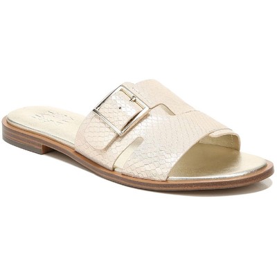 Женские босоножки Naturalizer Faryn Gold Slide на плоской подошве шириной 6,5 (C, D, W) BHFO 5299