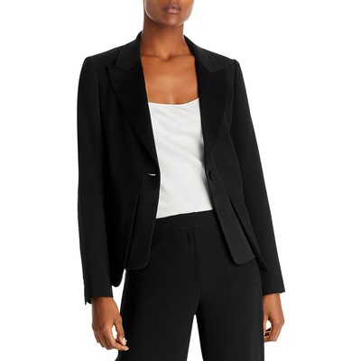 Офисный блейзер на одной пуговице с атласной отделкой Kobi Halperin Womens Mac BHFO 8830