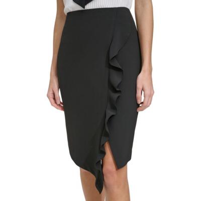 Женская юбка-карандаш DKNY асимметричная длиной выше колена BHFO 2659