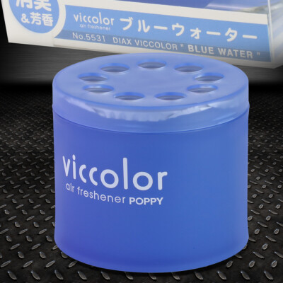 БАНОЧКА ОСВЕЖИТЕЛЯ ВОЗДУХА VICCOLOR BLUE WATER SCENT АРОМАТИЗИРУЮЩИЙ ГЕЛЬ 85 Г ДЛЯ АВТОМОБИЛЯ/ВАННОЙ КОМНАТЫ