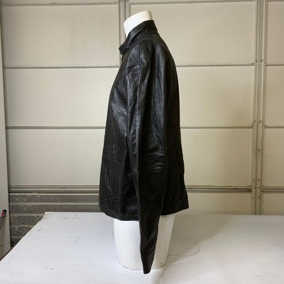 Pre-owned John Varvatos Desha Racer Jacket Men's Size 52 Black