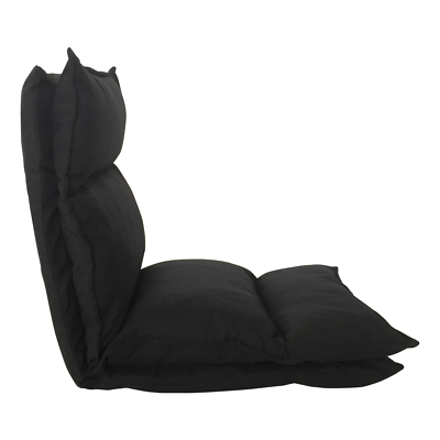 Mobili Rebecca Meditation Chair Black Futon Chair Polyester Folding 70x56x70