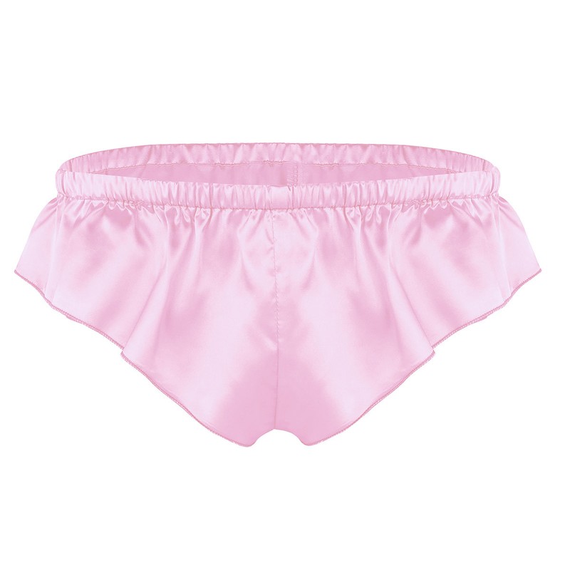 Sexy Mens Shiny Satin Pouch Panties Thongs High Cut Bikini Hot Sex Picture