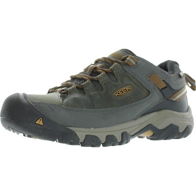 

Мужские кроссовки Keen Targhee III черные кожаные походные туфли 11,5 средний (D) BHFO 1421, Black olive / golden brown, Targhee III
