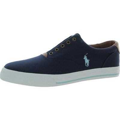 

Мужские кроссовки Polo Ralph Lauren Vito Navy Fashion 12 Medium (D) BHFO 1381, Navy canvas/leather, Vito