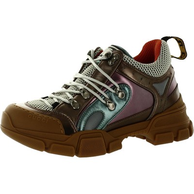 

Женские повседневные и модные кроссовки Gucci Flashtrek Bronze 37 Medium (B,M) 5117, Copper/purple/blue, Flashtrek