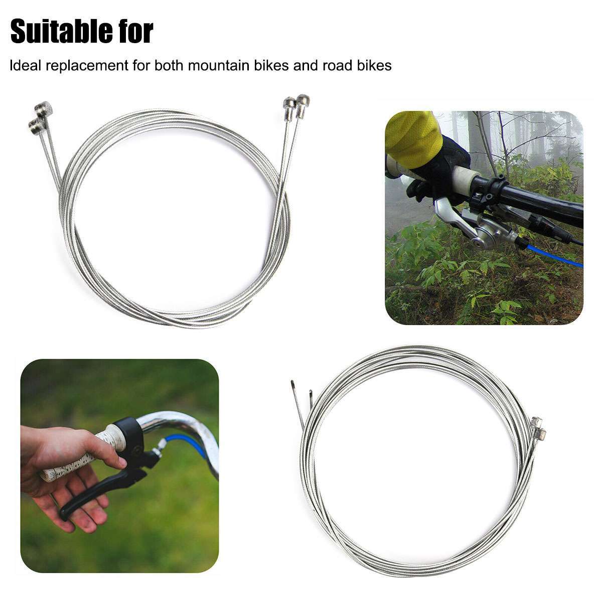 Universal Bicycle Braided Derailleur Shift Brake Cable Set Housing MTB Road Bike