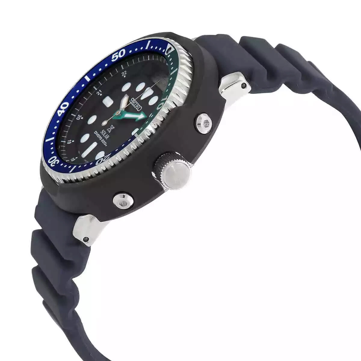 Pre-owned Seiko Men's Prospex Sea Analog-digital Black Dial Watch - Snj039p1