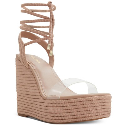 Женские туфли на танкетке Aldo Womens Devonteriel бежевого цвета на танкетке 10 см (B, M) BHFO 0750