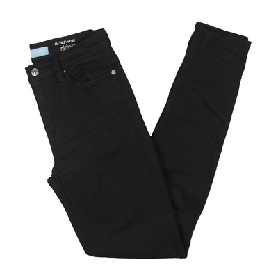 7 For All Mankind Женские черные однотонные джинсы-скинни с высокой посадкой 26 BHFO 5879