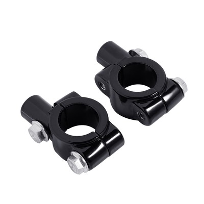 2PCS 8mm Thread 7/8'' Motor Rearview Handlebar Mirror Mount Holders Adapter Clamp