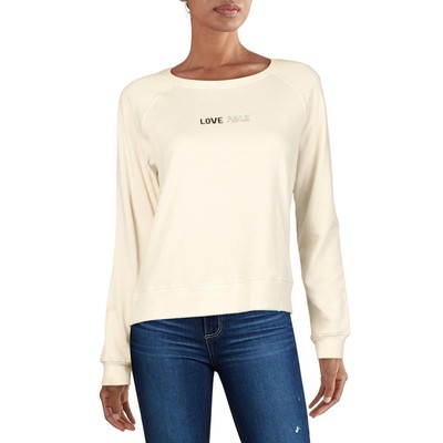 

Женский флисовый свитшот цвета слоновой кости Rebecca Minkoff Loveable Jennings  BHFO 6999, Cream/black