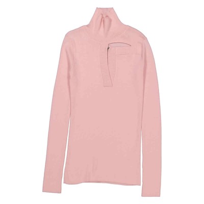 Pre-owned Christopher Kane Ladies Pink Cutout Front Sweater, Size Small