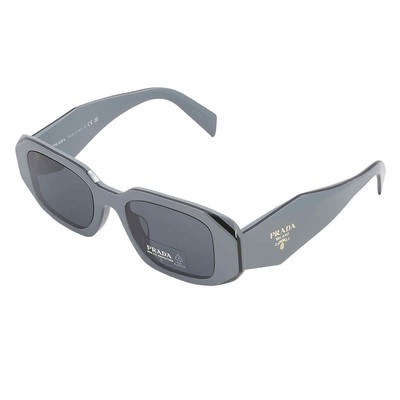Pre-owned Prada Dark Gray Rectangular Ladies Sunglasses Pr 17wsf 11n09t 51 Pr 17wsf 11n09t