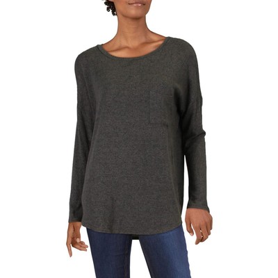 

Футболка Aqua Womens Green Space Dye Scoop Neck  BHFO 7974, Зеленый