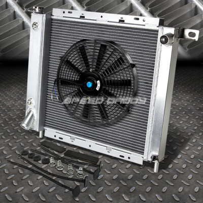 2-РЯДНЫЙ АЛЮМИНИЕВЫЙ РАДИАТОР + КОМПЛЕКТ ИЗ 1X 16 ВЕНТИЛЯТОРОВ ДЛЯ FORD EXPLORER/RANGER 3.0/4.0L V6 91-94