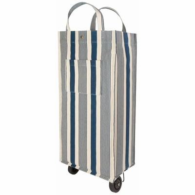 Now Designs Navy Stripe Shopping Trolley