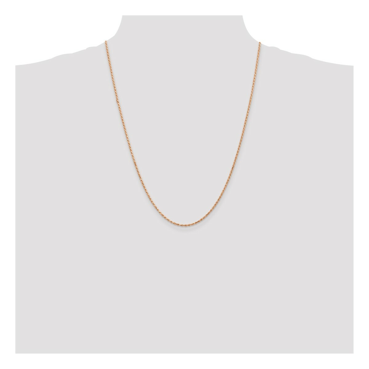 Pre-owned Roy Rose Jewelry Rose Gold Rope Chain - Diamond-cut - Handmade - Solid 14k Rose Gold In Pink