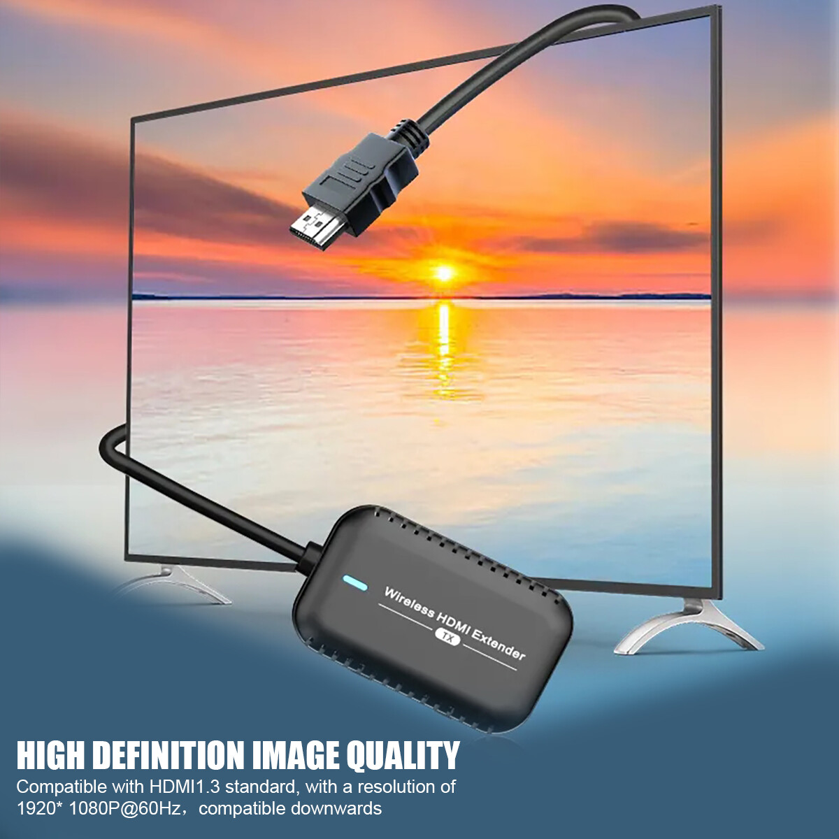 Long Range 1080P 60Hz HDMI Wireless Extender Video Transmitter and Receiver Kit