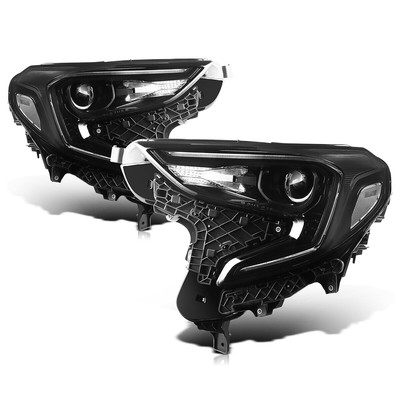 For 18-21 GMC Terrain Factory Style HID Projector Headlights Lamp Assembly Black