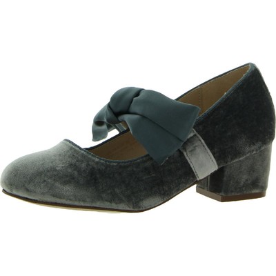 

Sam Edelman Girls Teddy Blue Block Heels 3 Medium (B,M) Little Kid BHFO 5943, Blue velvet