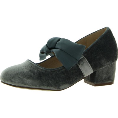 Sam Edelman Girls Teddy Blue Block Heels 3 Medium (B,M) Little Kid BHFO 5943