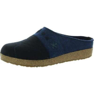 

Женские тапочки Haflinger Calypso темно-синие шерстяные сабо 41 средний (B,M) BHFO 5370, Navy, Calypso