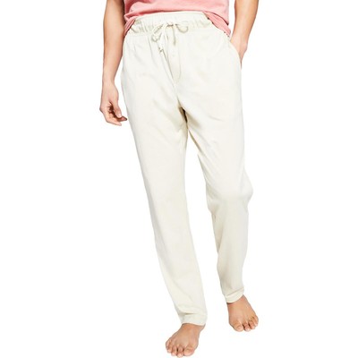 Sun + Stone Mens Beige Comfy Cozy Nightwear Sleep Pant Loungewear L BHFO 9587