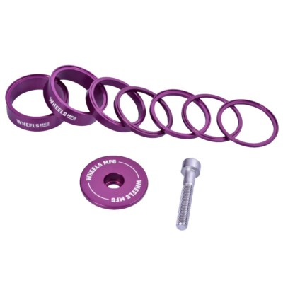Wheels MFG StackRight Essential Headset Spacer Kit - Colour Purple